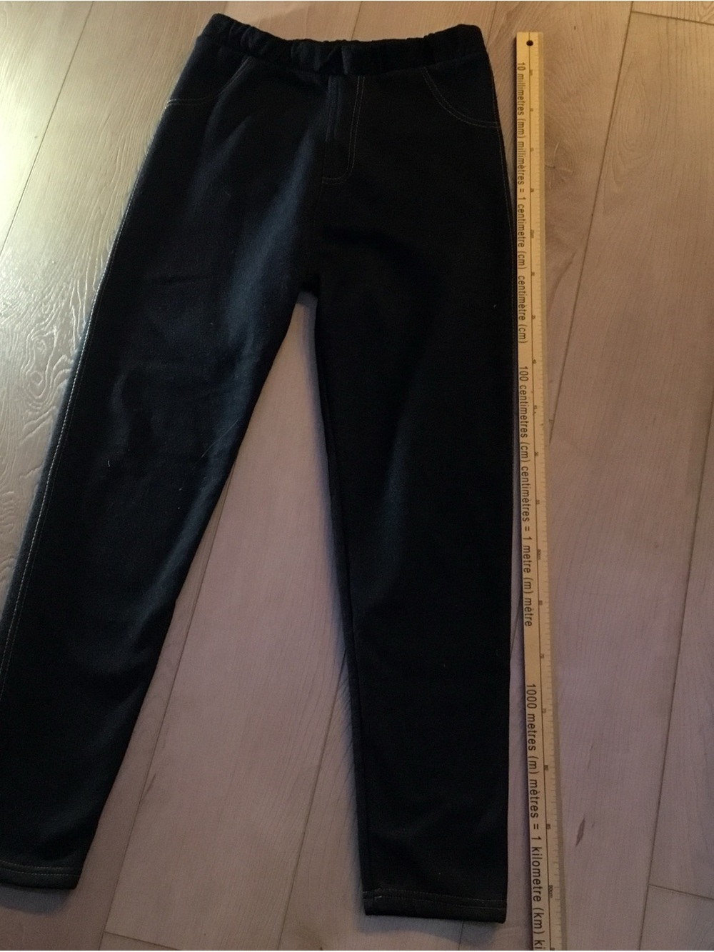 Black Elastic Waist Pull-On Leggings